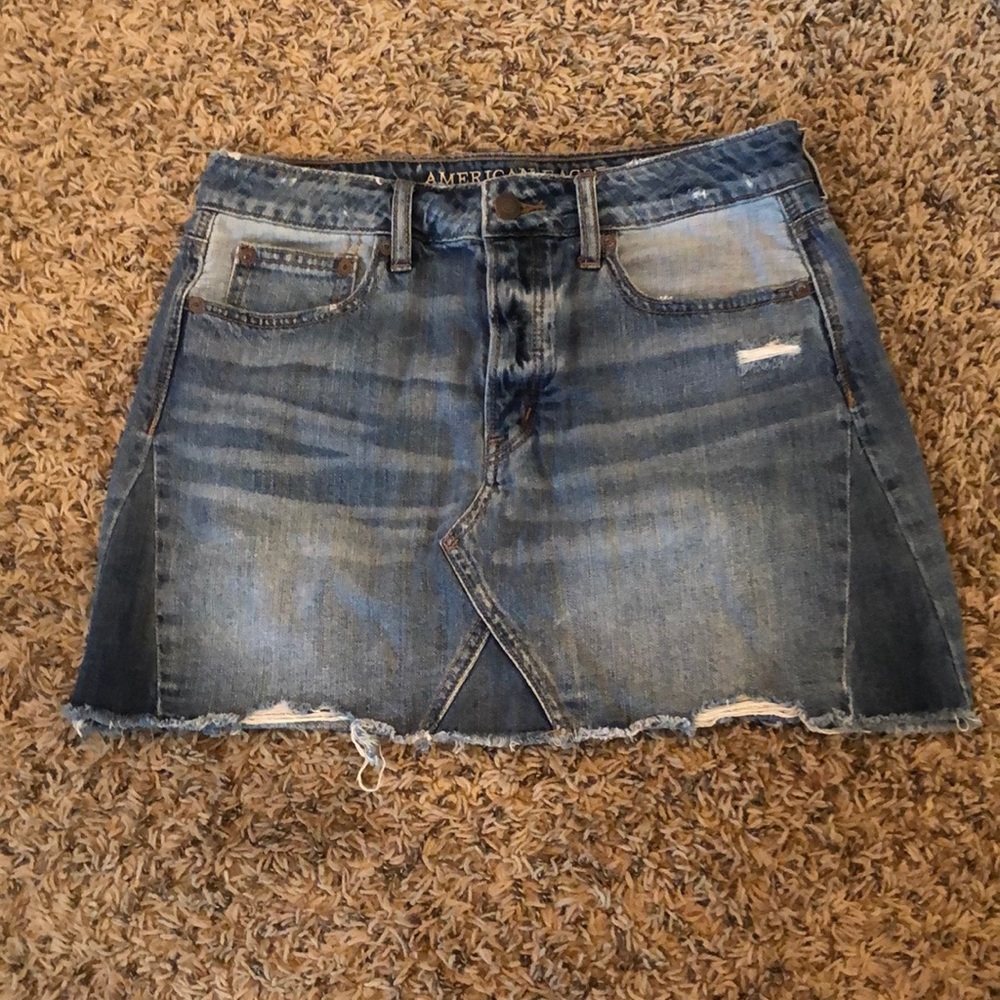 American eagle jean skirt